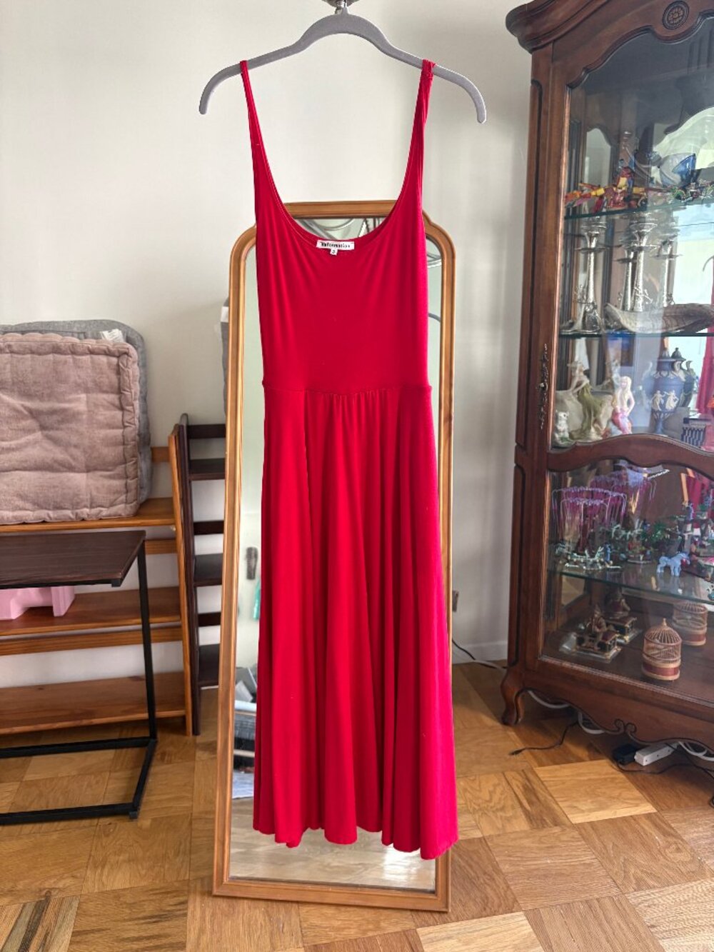 Reformation Rou Knit Midi Dress – Red – XS
